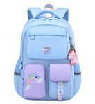 Pink Unicorn Backpack For Girls, Large Capacity Waterproof Bookbag Multifunction Casual Daypack Laptop Travel Bag For Teens, Style 3, One Size, Daypack Backpacks