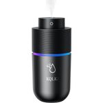 Car Humidifier With Colorful LED Night Light,USB Plug-in 300ml Cool Mist Humidifiers for Bedroom/Office/Desktop/Travel,Super Quiet Portable Mini Humidifier for Home,2 Mist Modes(Black)