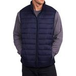 Alpine Swiss Clark Mens Lightweight Down Alternative Vest Jacket Navy XL