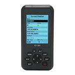 Handheld GPS Outdoor Navigator, GPS Navigator For Vehicle Marine, SOG COG Meter Function, 2.6in Color Display (Black)