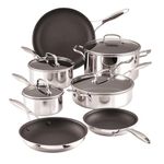 Circulon Scratch Defense Stainless Steel Pan Set: 7 Piece Induction Hob Pan Set with Extreme Non Stick, Induction and All Hob Suitable
