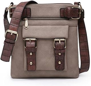 Dasein Top Belted Crossbody Bags for Women Soft Leather Messenger Bag Shoulder Bag Travel Purse