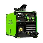 Forney Compact Portable Multi Process Easy Combo Weld 140 MP Welder in MIG/DC TIG and Stick Welding for Residential Use, Green