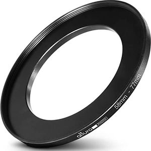 Altura Photo 58-77MM Step-Up Ring Adapter (58MM Lens to 77MM Filter or Accessory) + Premium MagicFiber Cleaning Cloth