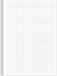 A5 Unpunched Grid Refill Paper - Graph Paper for Ring Binder/Discbound Notebook Planner Inserts, 100 Sheets/200 Pags Grid Paper, 100gsm White Pages, 5.8" x 8.3 "