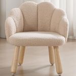 DAYARUS Toddler Chair, Shepra Kids Chairs Comfy Activity Table Chair, Wood Kids Sofa Couch, Soft Kid Reading Chair, Boy Girls Desk Chairs for Ages 2-5, Toddler Armchair for Bedroom/Nursery, Khaki