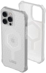UAG Designed for iPhone 14 Pro Max Case Clear Ice 6.7" Essential Armor Build-in Magnet Compatible with MagSafe Charging Ultra Thin Ergonomic Translucent Protective Cover by URBAN ARMOR GEAR