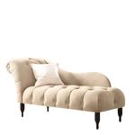 Antiq Furniture Store Rosewood 2-Seater Settee Sofa Diwan Couch Chaise Lounge for Home and Living Room Office (Beige)