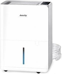 3000 Sq.Ft AEOCKY Max 50 Pint/D Smart Compressor Dehumidifier with Drain Hose, Intelligent Humidistat,for Basement,Bedroom,Home,Bathroom