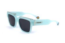 POLAROID Unisex Polarized UV protected Grey Lens Glass Square Sunglasses 205692