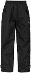 Trespass Echo, Black, 9/10, Waterproof Trousers Kids Unisex, Age 9-10, Black