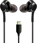 Earphones for Xiaomi Redmi Note 13 Pro+ Earphone Original Like Wired Stereo Deep Bass Head Hands-Free Headset Earbud with Built in-line Mic Call Answer/End Button (KC, Black)