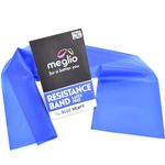 Meglio Resistance Bands for Men & Women - Latex Free Exercise Bands for Building Strength, Pilates Band for Fitness, Flexibility, Physiotherapy, Stretching & Yoga Bands | With Exercise Guide (2M)