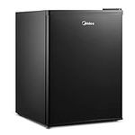 Midea WHS-87LB1 Compact Reversible Single Door Refrigerator and Freezer, 2.4 Cubic Feet, Black