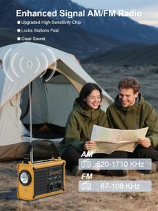 ROCAM Solar Emergency Radio – 12000mAh Portable Power Bank