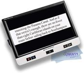 Eschenbach Visolux Digital XL FHD - Advanced Portable Color Video Magnifier (XL 12" TFT LCD Touch Screen with Anti-Glare Coating, FHD Camera, and Built-in Stand) - Includes Liberty Cleaning Cloth