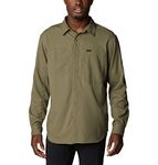 Columbia Mens Silver Ridge Utility Lite Long Sleeve Shirt, Stone Green, XL