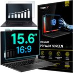 VINTEZ 15.6 Inch 16:9 Computer Privacy Screen Filter for Widescreen Monitor and Laptop - Anti-Glare - Anti-Scratch Protector Film - Data Confidentiality Shield [1 Pack]