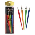 Royal Brush 375116 Foil Engraving Art Scraper Tools, 4 Pack