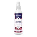 Petpost | Waterless Argan Shampoo Spray for Dogs with Sensitive Skin - Naturally Nourishing Coat Cleaner & Deodorizer for Healthier, Shinier Fur - Rinse Free Formula 237 ml