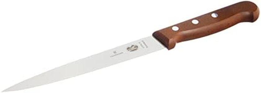 Victorinox Rosewood Flexible Blade Filleting Knife, Brown, 5.3700.18