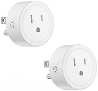 DoHome Smart Plugs Work with Alexa & Google Home, Compatible with Cozylife App, Smart Outlet with WiFi Remote Control and Timer Function, 2.4GHz Wi-Fi Only, 2Pack