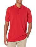 Dickies - Ks4552 Kid's Size Short Sleeve Pique Polo Shirt, 4X-Large, English Red