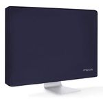 MOSISO Monitor Dust Cover 22, 23, 24, 25 inch Anti-Static Dustproof LCD/LED/HD Panel Case Computer Screen Protective Sleeve Compatible with iMac 24 inch, 22-25 inch PC, Desktop and TV, Navy Blue