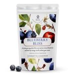 SOL Blueberry Bliss - Rooibos Tea With Blueberry, Rosehips, Apple & Blue Cornflower | Caffeine-Free Berry Tea | Rich in Antioxidants | 50 Grams Loose Leaf | By SOL - Reinvent & Restore