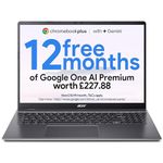 acer Chromebook Plus 516 CB516-1H Laptop - Intel Core i5-1334U, 8GB, 256GB SSD, Integrated Graphics, 16" WUXGA, Chrome OS, Iron