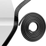 Car Door Protection Edge Protective Strips No Glue Universal Fit Rubber U-Shape Car Door Entry Protector for Sedan, Trucks, SUV, ATV, Boats（14.8FT,Black)