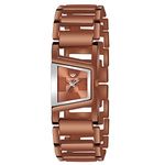 LORENZ Analogue Brown Dial Brown Chain Bracelet Watch for Women | Watch for Girls- AS-122A