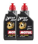 WOL-Motul Gear 300 75W90 Racing Gearbox Oil Differential Full Synthetic 105777 Gear Oil Additives (2 L)