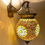 DEVBEADS Globe Wall Lamp, (Multicolour)(corded-electric, Glass)