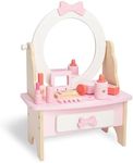 Wooden Vanity Set for Kids, Pretend