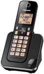 Panasonic DECT 6.0 Expandable Cordless Phone with Call Block - 1 Cordless Handset - KX-TGC380CB (Black)