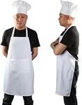 yotache Chef Apron Set, Chef Hat an