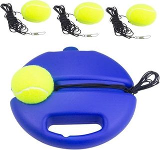 Tennis Trainer Rebound Ball with 4 String Balls, Solo Tennis Training Equipment, Portable Tennis Training Tool, Tennis Rebounder Kit,Suitable for Beginners Sport Exercise