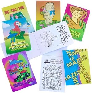 Playbees Mini Game Books for Kids - 24 Pack - Assorted Educational Brain Games Booklets - Spark Learning and Entertainment Perfect for On The Go Fun Kids 3 4 5 6 7 8