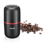 Wirsh Coffee Grinder - Electric Coffee grinder with Stainless Steel Blades,Coffee and Spice Grinder with 15 Cups Large Capacity,150W Powerful grinder for Coffee Beans, Spices, Peanuts, Grains and More