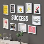 amazon basics Synthetic Photo Frames | Quotes Wall Hanging Frames for Bedroom, Home, Office | Success