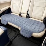 MY ARMOR Car Seat Cover | Ultra-Soft Quilted Foam Cushion with Non-Slip Grip & Storage Pouch | Universal Fit Rear Car Seat Protector | Extra Large 50 x 20 Inches | Grey Velvet | 1 Pc