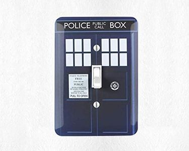 Tardis Switch Plate Cover Doctor Who Light Switch Cover Tardis Gift Doctor Who Gift Tardis Decor