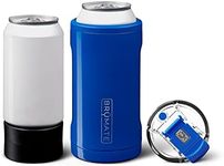 BrüMate HOPSULATOR TRíO 3-in-1 Stainless Steel Insulated Can Cooler, Works With 12 Oz, 16 Oz Cans And As A Pint Glass (Royal Blue)