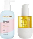 Evereden Baby Cradle Cap Care Bundle: Clean & Vegan Shampoo, Body Wash, Protecting Oil for Newborns - Great for the Whole Family