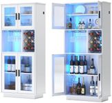 LVSOMT LED Wine Cabinets with Remov