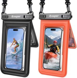 [Up to 8.5''] Waterproof Phone Pouch Floating, Double Bags Waterproof Phone Case with Lanyard for iPhone 16 15 Pro Max, Galaxy S25 S24 Ultra, IPX8 Cellphone Dry Bag Beach Cruise Ship Essentials 2 Pack