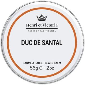 Duc de Santal Beard Balm | Henri et Victoria | Moisturizing, Non Greasy, Simple and Effective Ingredients | Hand made | 50g