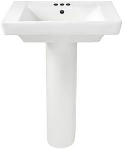 American Standard Boulevard 0641400.020 4-Inch Centerset Pedestal Sink Top and Leg Combination