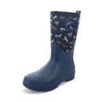 Western Chief Women's Neoprene Mid Height Boot Snow, Navy, 4 UK